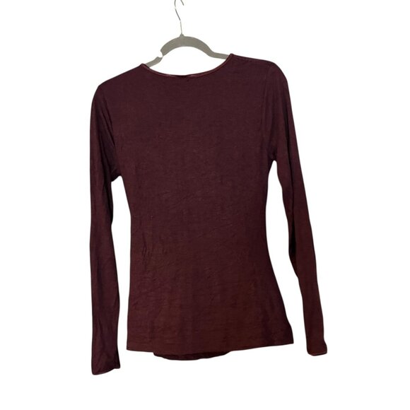 Ruby Ribbon Jane Surplice Top Wine Purple Shapewear Blouse Size Medium - Picture 2 of 3